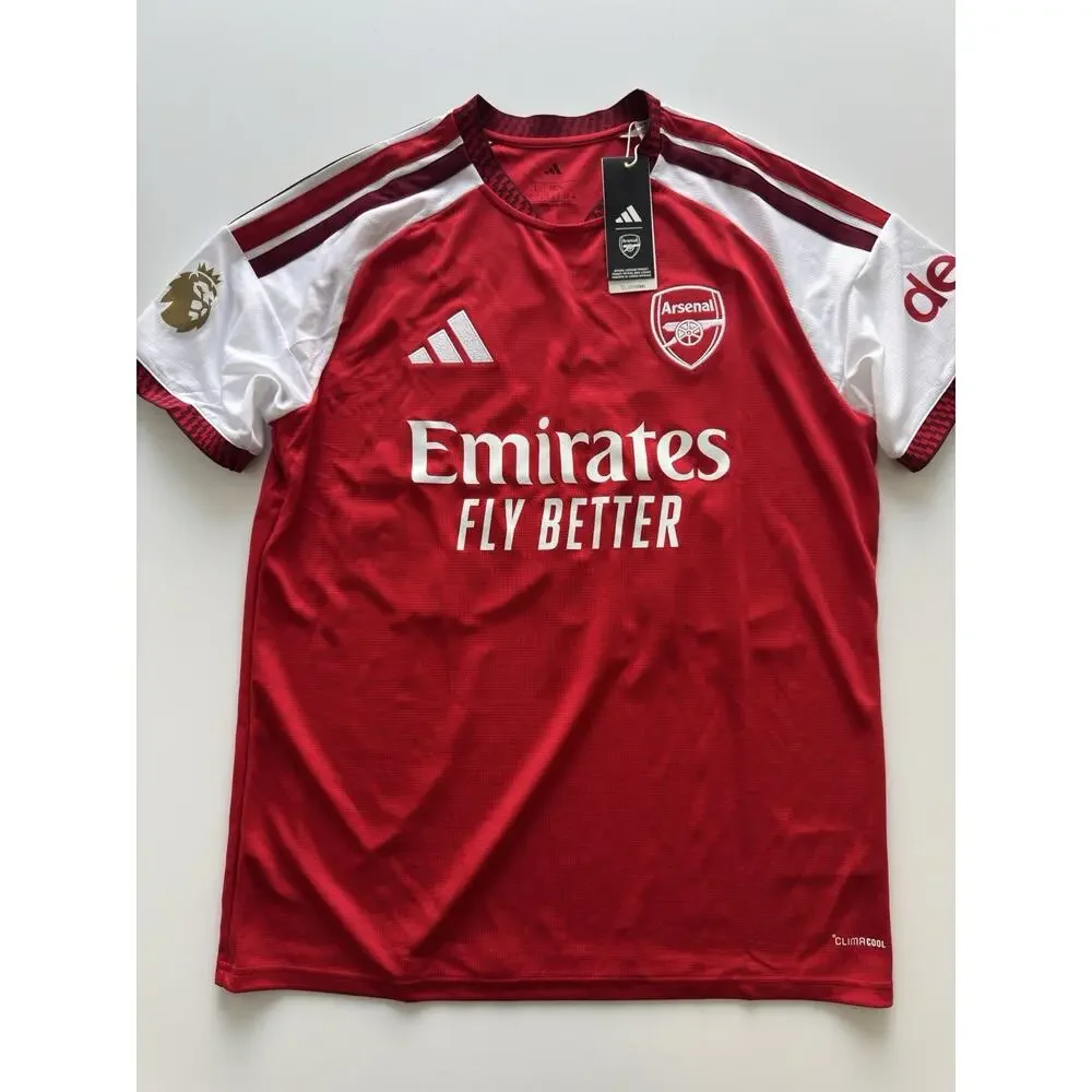 Arsenal Adidas Premier League Champions Home Jersey Large